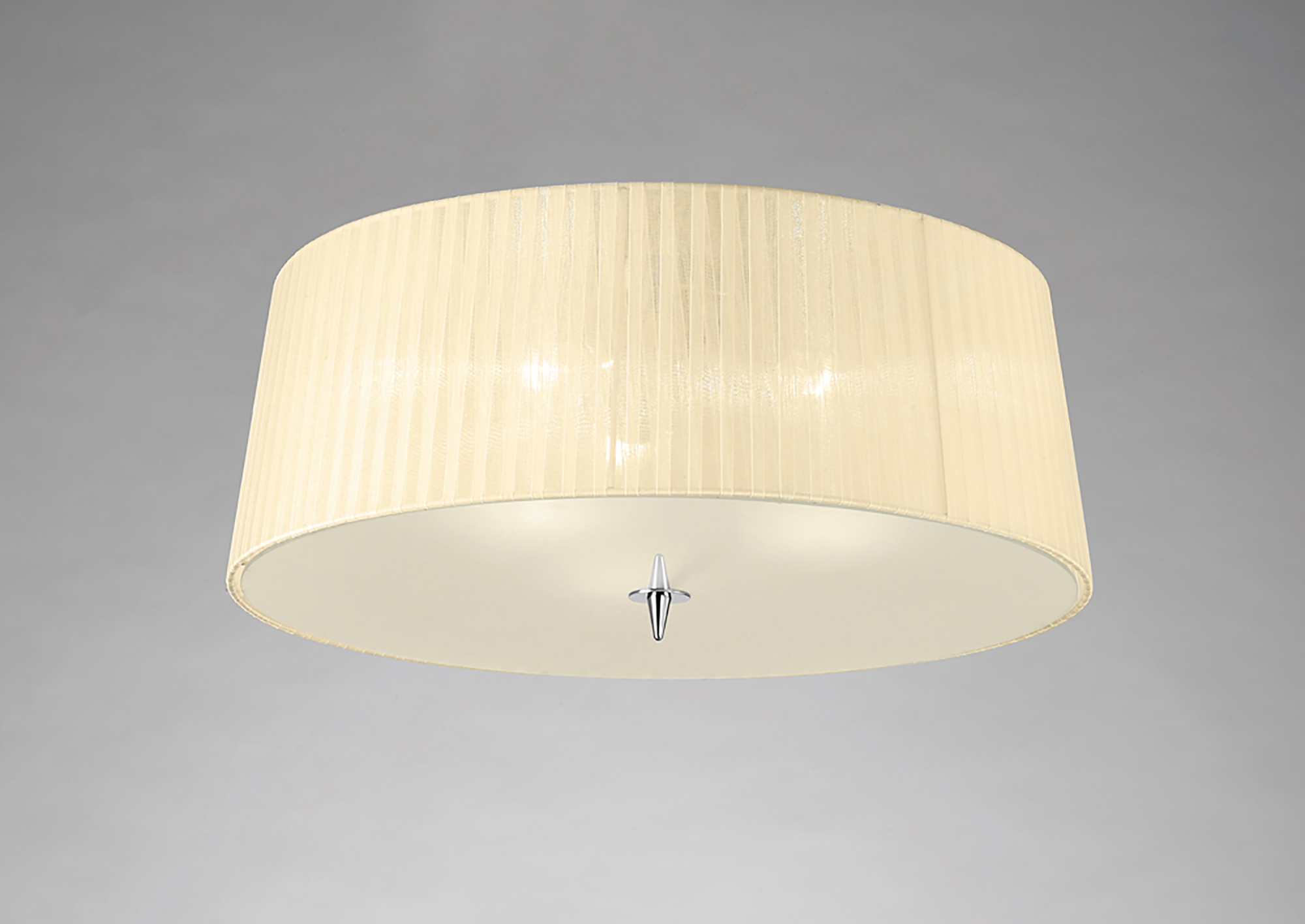 Loewe Polished Chrome-Cream Ceiling Lights Mantra Flush Fittings